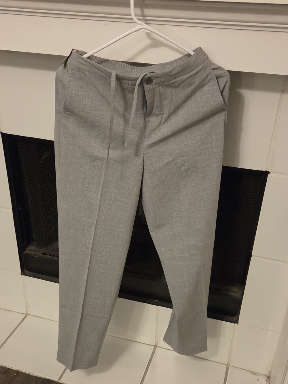 J Ferrar Light Gray Women's Dress Pants - Modern Tailored Look